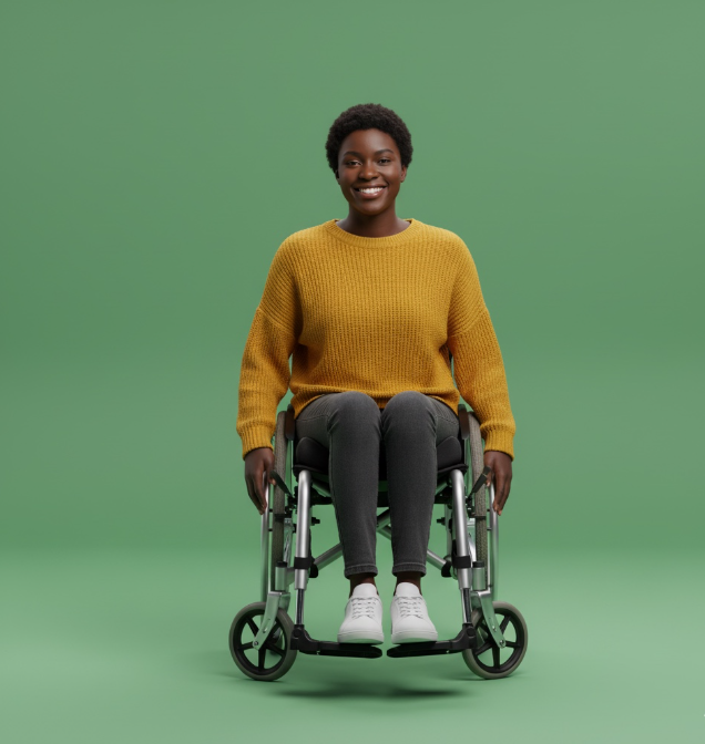 Icon representing alternative input device for motor impairment